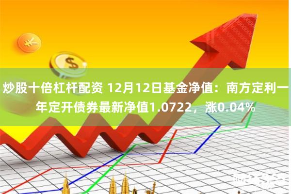 炒股十倍杠杆配资 12月12日基金净值：南方定利一年定开债券最新净值1.0722，涨0.04%